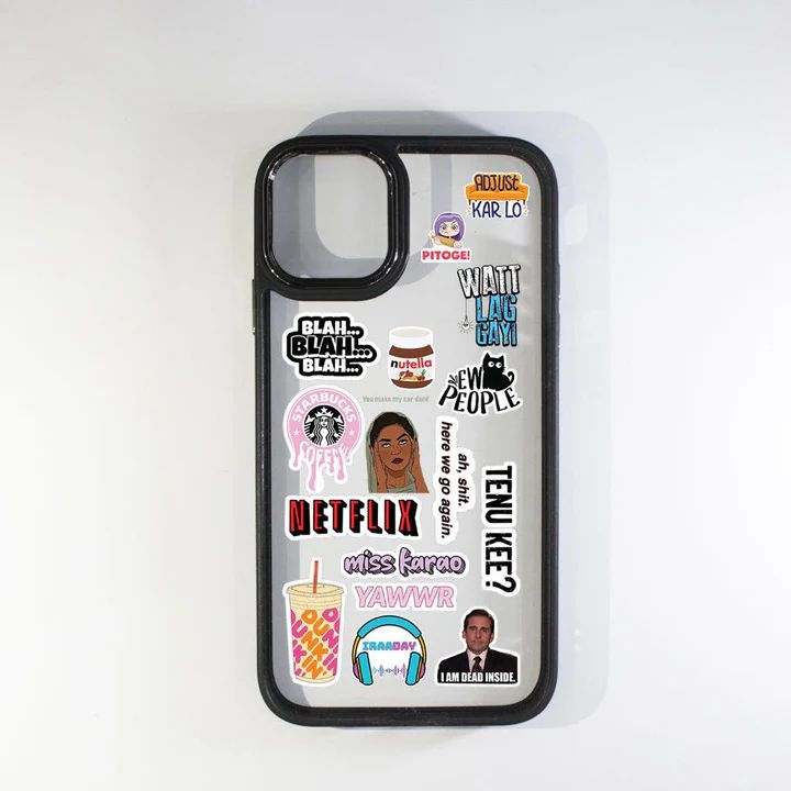 Stickers black Boder case