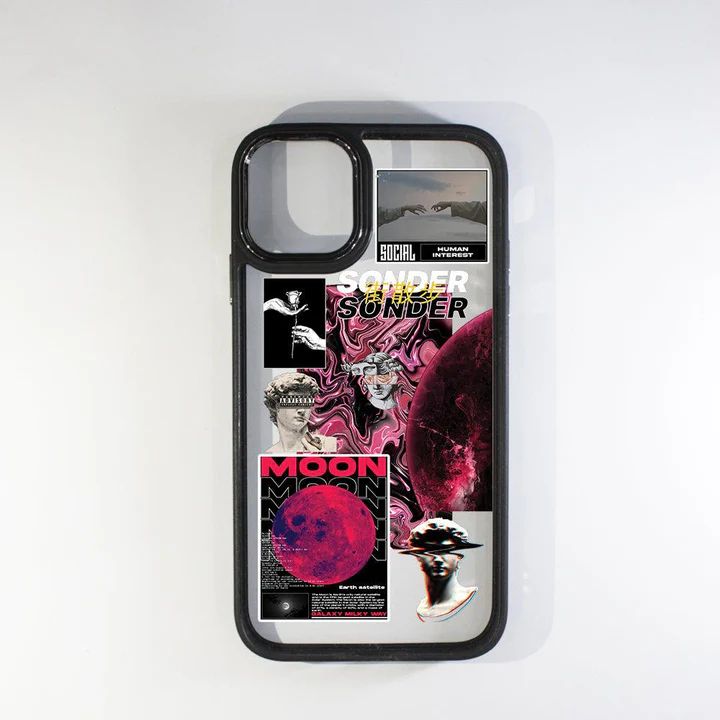 Moon black border case