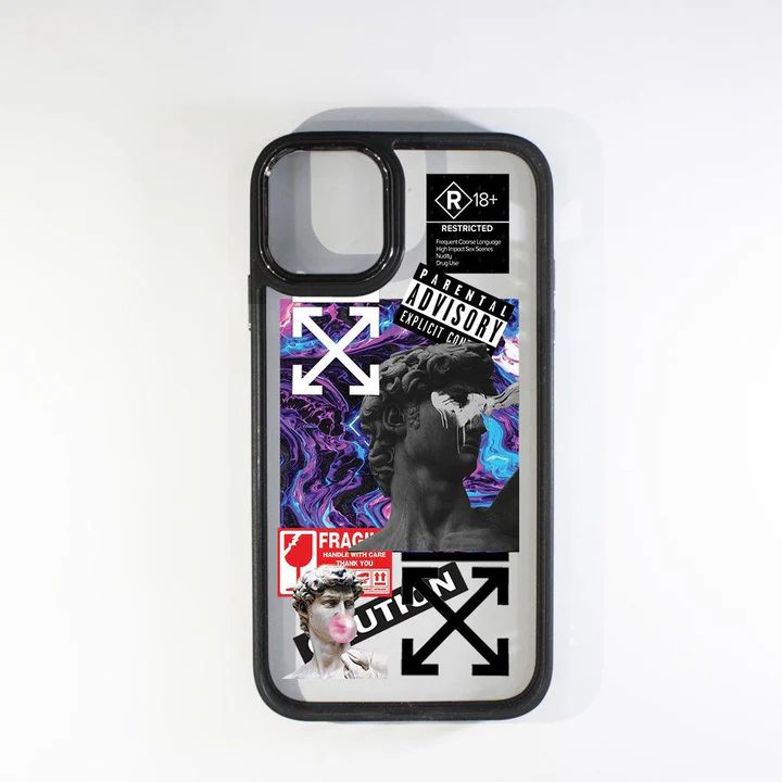 Stickers 7 black border case