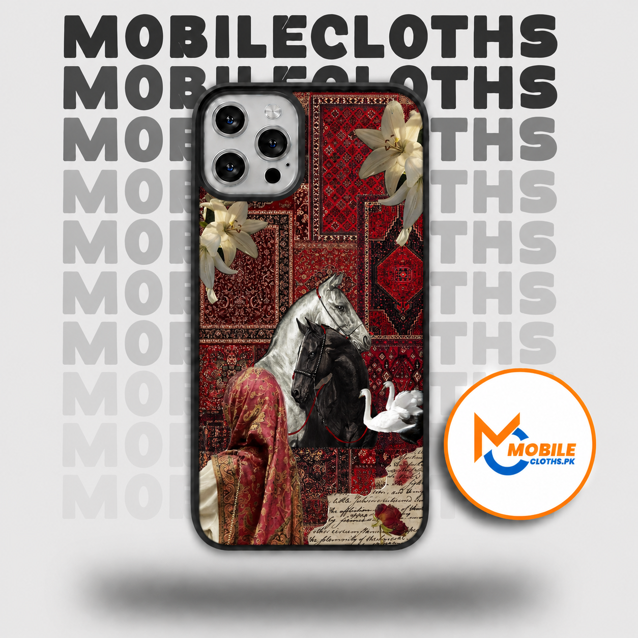 Mehroon Peshmina Persian Horse Premium Phone Case
