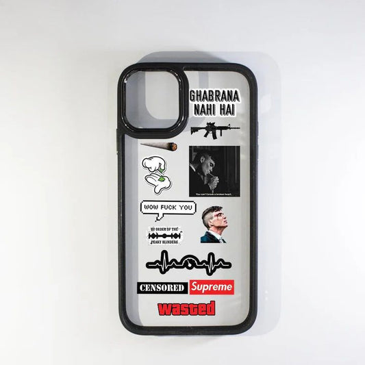 Stickers 3 black border case