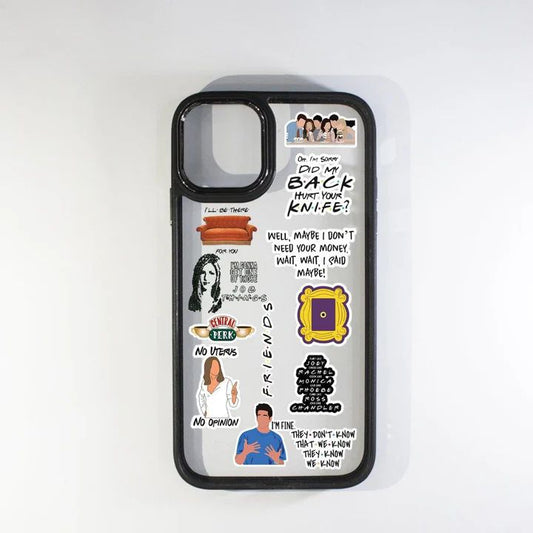 Stickers 12 black border case