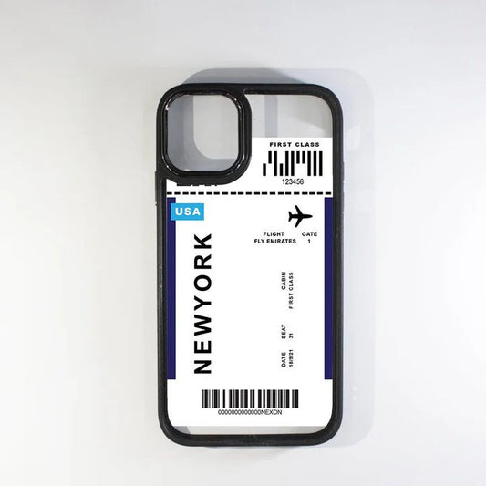 Boarding pass black boder case