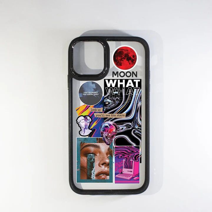 Moon Black Boder Case