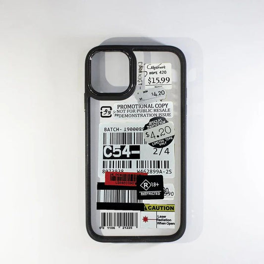 Bar code black boder case