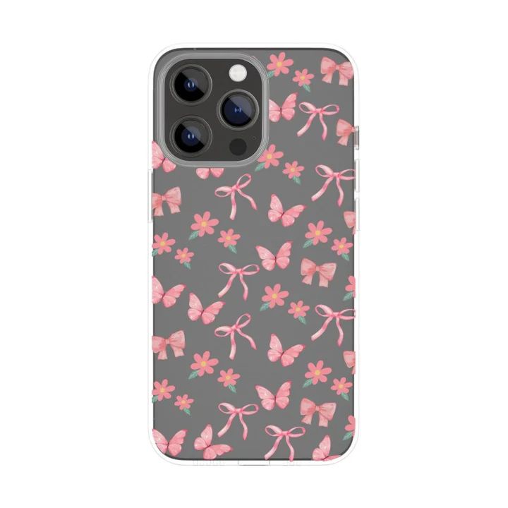 Butterfly and Bow Clear Case